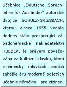 SCHULZ-GRIESBACH -Deutsche Sprachlehre für Ausländer, Geschichte